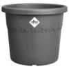 Pot en plastique recyclé gris anthracite Elho Algarve Cilindro - Ø 34,5 x H 29 cm
