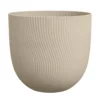 Pot en polypropylène beige champignon Elho Sereh Round - Ø 39 x 33,3 cm
