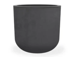 Pot en polypropylène coloris gris anthracite Eda Basalt Up - Ø 48,5 x H 46,2 cm