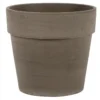 Pot en terre cuite coloris basalt Calima - Ø 24 x H 22 cm