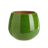 Pot en terre émaillée vert Forêt Les Poteries d'Albi Cancale - Ø 25 x H 27 cm
