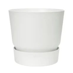 Pot Greenville rond de 31 L coloris blanc Ø 40 x H 37 cm