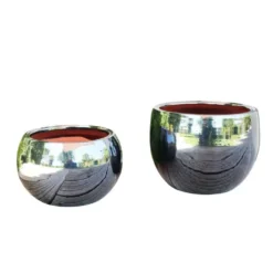 Pot gris gamme le lisère Ø 25 cm