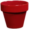 Pot horticole émaillé grenat Decolines - Ø 14 x H 13 cm