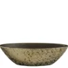 Pot ovale en terre cuite coloris champagne Clemente - 41 x 20 x 26 cm