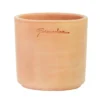 Pot Petit Cylindre coloris rose en terre claire - Ø 10 cm x 10 cm x 0,550 L