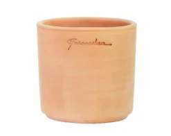 Pot Petit Cylindre coloris rose en terre claire - Ø 7 cm x 7 cm x 0,165 L
