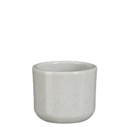 Pot rond coloris gris en céramique Fedor Mica Decorations - 7 x Ø 7 cm