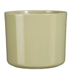 Pot rond coloris vert en céramique Fedor Mica Decorations - 25,5 x Ø 28 cm