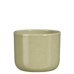 Pot rond coloris vert en céramique Fedor Mica Decorations - 10,5 x Ø 12,5 cm