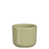 Pot rond coloris vert en céramique Fedor Mica Decorations - 7 x Ø 7 cm