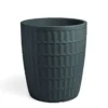 Pot rond en plastique coloris anthracite Veca Tyle - Ø 60 cm