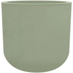 Pot rond en plastique coloris vert amande Poetic Basalt Up - Ø 48,5 x H 46,2 cm