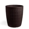 Pot rond en plastique coloris bronze rouille Veca Tyle - Ø 50 cm