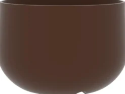 Pot rond grand volume en polyéthylène coloris corten Chapelu Acaya - Ø 78 x H 48 cm