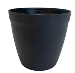 Pot rond lilo Poetic botanic® coloris gris en plastique recyclé 20,8 L - Ø 35 cm