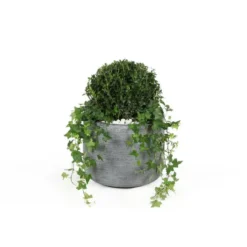 Pot rond Stream Anthracite Ø.37 x H.31 cm
