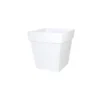 Pot Toscane carré coloris blanc 49,5 x 49,5 x 52,5 cm de 87 L