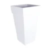 Pot Toscane carré haut XXL blanc H.80 cm