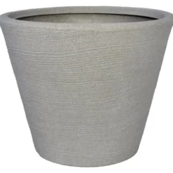 Pot évasé pour décoration intérieure ou extérieure corde Mineral – 61 litres Ø 55 x H 45 cm