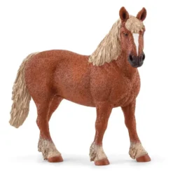 Poulinière belge multicolore Farm World - 14 cm
