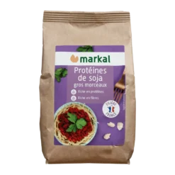 Protéines de soja bio en gros morceaux - 175 gr