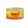 Pâtée pour chat adulte à la dinde et au poulet morceaux en sauce sans céréales Edgard & Cooper - 85 g