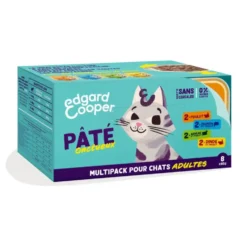 Pâtée pour chat adulte multipack pâtées sans céréales Edgard & Cooper - 8 x 85 g