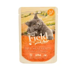 Pâtée pour chat en sachet au poulet et à la citrouille Sam's Field - 85 g