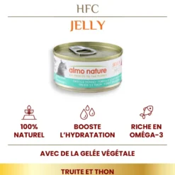 Pâtée pour chat HFC Jelly à la truite et au thon Almo Nature - 70 g