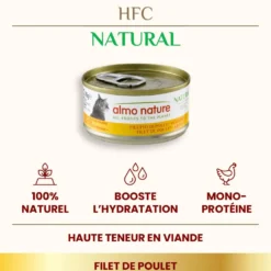 Pâtée pour chat HFC Natural au filet de poulet Almo Nature - 70 g