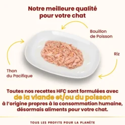 Pâtée pour chat HFC Natural au thon du Pacifique Almo Nature - 70 g