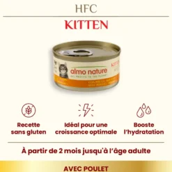 Pâtée pour chaton HFC au poulet Almo Nature - 70 g