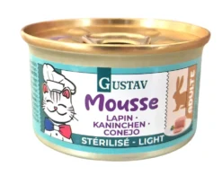 Pâtée pour chat stérilisé mousse de lapin Bubimex Gustav - 85 g