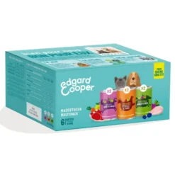 Pâtée pour chien adulte au poulet, gibier, agneau multipack ans céréales Edgard & Cooper - 6 x 400 g