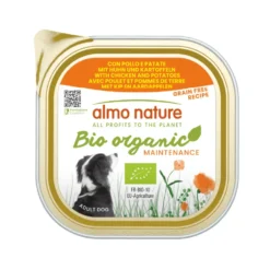 Pâtée pour chien biologique BIO ORGANIC au poulet et pommes de terre Almo Nature - 300 g