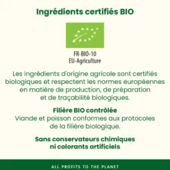 Pâtée pour chien biologique BIO ORGANIC au poulet et pommes de terre Almo Nature - 300 g