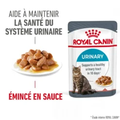 Pâtées pour chat adulte émincés en sauce Royal Canin Urinary Care - 12 x 85 g