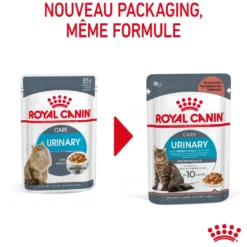 Pâtées pour chat adulte émincés en sauce Royal Canin Urinary Care - 12 x 85 g