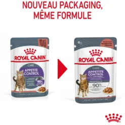 Pâtées pour chat émincés en sauce Royal Canin Appetite Control Care - 12 x 85 g