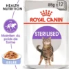 Pâtées pour chat stérilisé en gelée Royal Canin Sterilised - 12 x 85 g