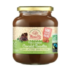 Pâte à tartiner bio chocolat noisettes sans lactose ni gluten - 350 g