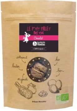P’tit Palet Breton bio chocolat. Le sachet de 125 g