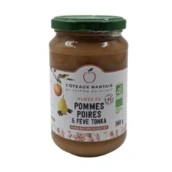 Purée bio de pommes poires tonka Côteaux Nantais - 360 g