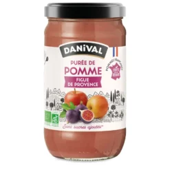 Purée de fruits bio pomme figue de Provence Danival - 700 g