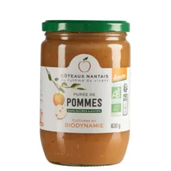 Purée de pommes bio en bocal Coteaux Nantais - 630 g