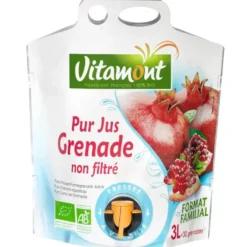 Pur jus de grenade non filtré bio - 3 L