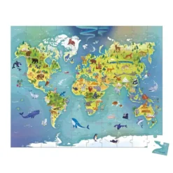 Puzzle Janod Le monde - 100 pièces