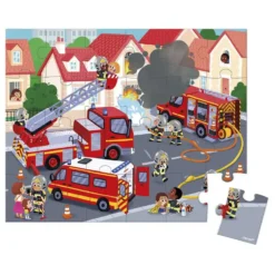 Puzzle Janod Pompiers - 24 pièces