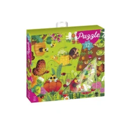 Puzzle 12 pièces "Le jardin"
